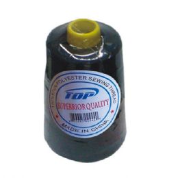 48 pieces Sewing Thread 2000yd Black 48s - Sewing Supplies