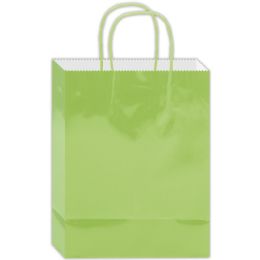 48 pieces Gift Bag 13x10.5x5.5"/l Lime Glossy - Gift Bags Everyday