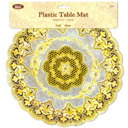 24 pieces 16" Placemat Rd Gold - Placemats