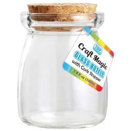 24 pieces Glass Bottle W/cork Top 5.6*7.2cm/100ml - Glassware