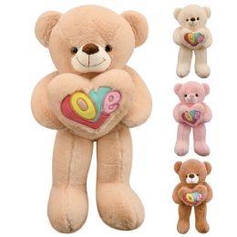 12 pieces 32-inch Bear With Heart 4-Clrs 12s - Valentine Decorations