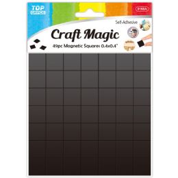 24 pieces Magnet Squares 49ct/10mm PeeL-N-Stick - Craft Tools