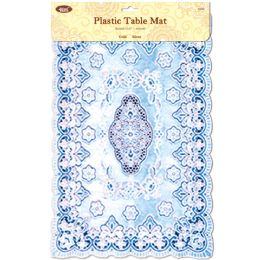 24 pieces Placemat Silver 12x18" - Placemats