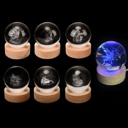36 pieces 3d Crystal Ball Light 6cm 36s - Night Lights