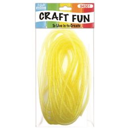 12 pieces Mesh Waffle Ribbon Yel 33ft/8mm - Bows & Ribbons