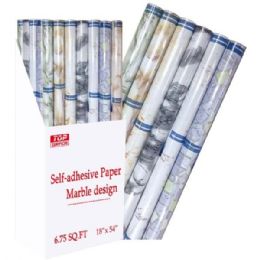 48 pieces Wall Paper Marble 18x54-inch/48s - Wall Decor