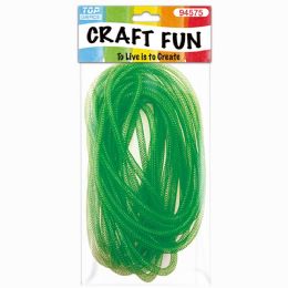 12 pieces Mesh Waffle Ribbon H-Grn 33ft/8mm - Bows & Ribbons