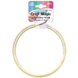 24 pieces 6-inch Bamboo Embroidery Frame - Sewing Supplies