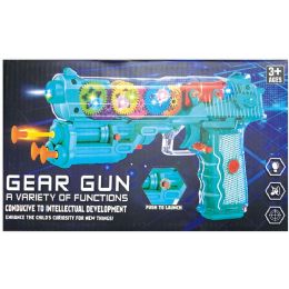 12 pieces Led Transparent Gear Toy 24.5x14.5x4.5cm - LED party favors