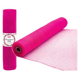 16 pieces Tulle Fabric Roll H.pink 10.5-inchx10yds - Foam & Felt