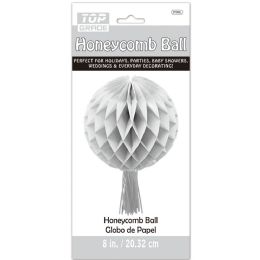 24 pieces #97008sl 8-inch Honeycomb Ball Sil - Hanging Decorations & Cut Out