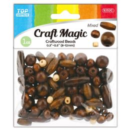 24 pieces 30g Wood Oval Beads 8*5mm/10*6mm/12*8mm - Craft Beads