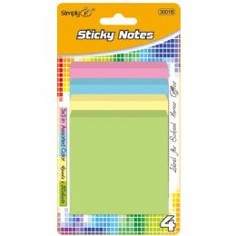 48 Wholesale 200ct SticK-It Note 48s 3x3" Astd Clrs