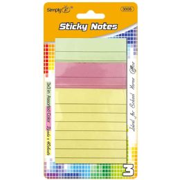 48 Wholesale 120ct/3x3" Lined Stick Note 48