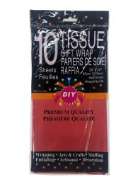 72 pieces 10ct Tissue Paper Red 72s 20x20-inch - Tissue Paper