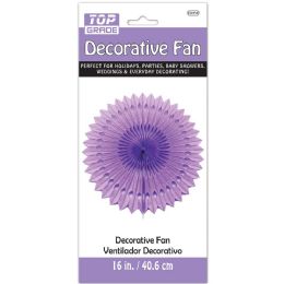 12 pieces 16-inch Decor Fan Purple - Hanging Decorations & Cut Out