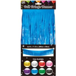 24 pieces Foil Fringe Banner 6.6ftx11.8in - Party Banners