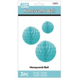 24 pieces 3pc Honeycomb Ball 4-inch/6-inch/8-inch Tiffany - Hanging Decorations & Cut Out