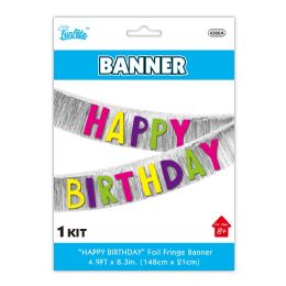 24 pieces B'day Fringe Banner 4.9ft - Party Banners
