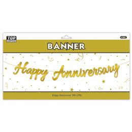 24 pieces "happy Anniversary" Banner - Party Banners