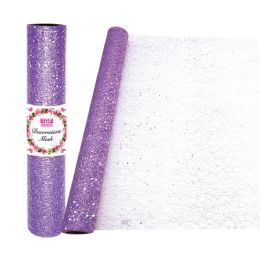 6 pieces Decoration Mesh Roll Lilac 19-inchx5yd - Craft Tools