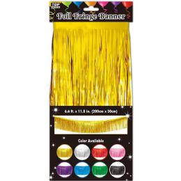 24 pieces Foil Fringe Banner 6.6ftx11.8in - Party Banners
