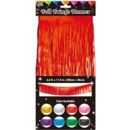 24 pieces Foil Fringe Banner 6.6ftx11.8in - Party Banners