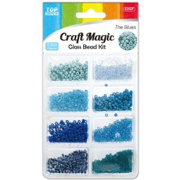 24 pieces 45g Glass Beads Blue - Craft Beads