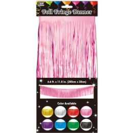24 pieces Foil Fringe Banner 6.6ftx11.8in - Party Banners