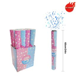 48 pieces Party Popper/blue 60cm 48s - Party Novelties