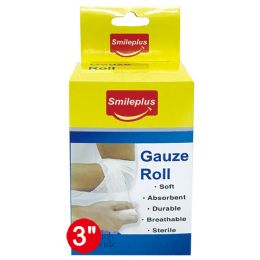 96 pieces 3-inch Gauze Roll - Bandages and Support Wraps