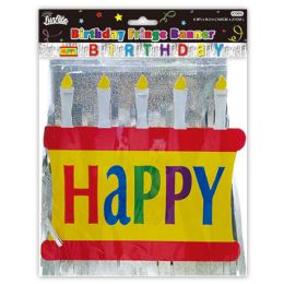 24 pieces B'day Fringe Banner 4.9ft - Party Banners