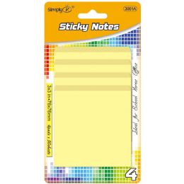 48 Pieces 200-Piece 3x3" Stick-It-Notes Yellow - Sticky Note & Notepads