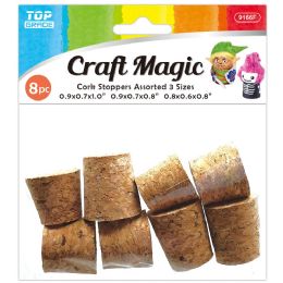 24 pieces 8ct Cork Stoppers 2.3*1.9*2cm/3pc 2*1.6*2cm/2pc 2*1. - Craft Tools