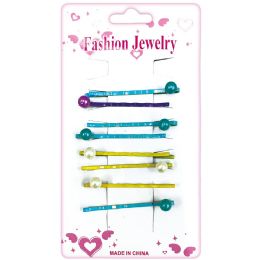 12 pieces 40ps/7.5cm Bobby Pins Astd Metallic Clr - Hair Accessories