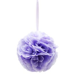 12 pieces 8-inch silk Pom Flower Lavender - Hanging Decorations & Cut Out