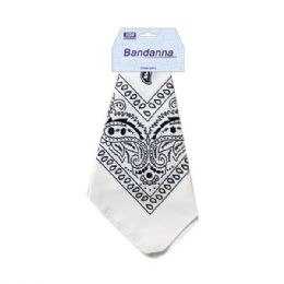 24 pieces Bandana White - Bandanas