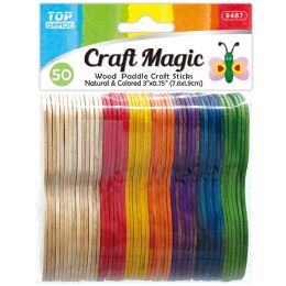 48 Wholesale Craft Stick 7.6*1.9cm 50ct/48s