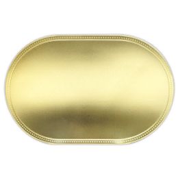 24 pieces Placemat Oval 12x18" gd - Placemats
