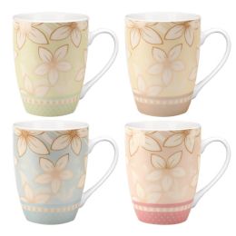 48 pieces Ceramic Mug Floral 12oz/48s - Coffee Mugs