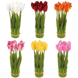 16 Wholesale Potted Flower Astd Clrs 26cm