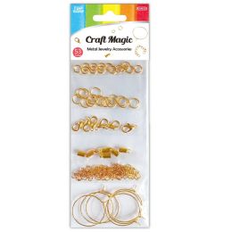 24 pieces Diy Metal Set Gold 5mM-25mm - Scrapbook Supplies