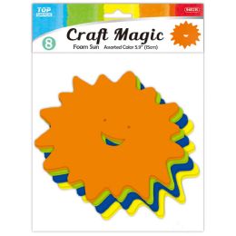 24 pieces 8ct/15cm Eva Sun Astd Colors - Scrapbook Supplies