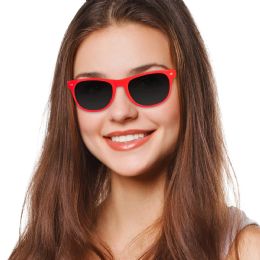 72 Pieces Red Retro Sunglasses - Novelty & Party Sunglasses