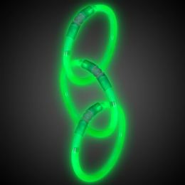 210 Pieces Green Glow Bracelets 3's - LED Party Supplies