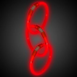 210 Pieces Red Glow Bracelets 3's - LED Party Supplies