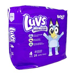 8 Wholesale Luvs Diapers Size 4 - 28 ct