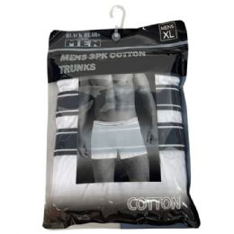 6 pieces of Black Bear For Men 3 Pack Cotton Spandex Trunks In Xl In Assorted Colors