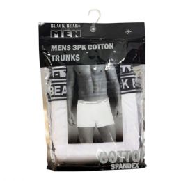 6 pieces of Black Bear For Men 3 Pack Cotton Spandex Trunks In Xxl In Assorted Colors