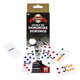 24 pieces Classic Double Six Dominoes Game Set Petite Size - Dominoes & Chess